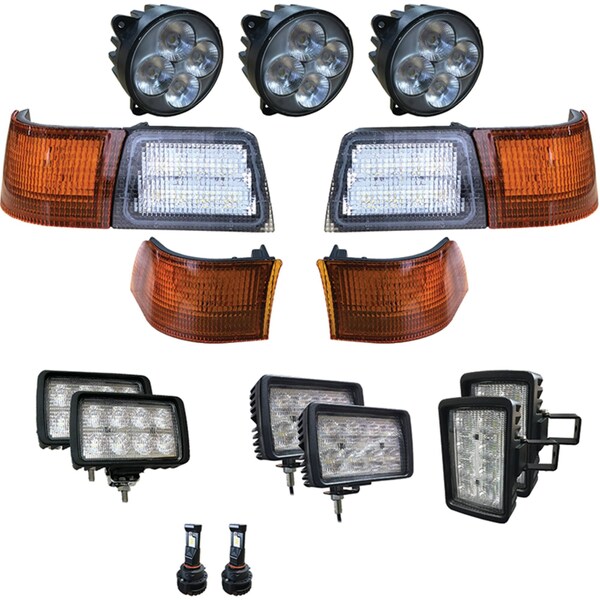 Tiger Lights 12V Complete LED Light Kit For Case/IH Magnum 180 Off-Road Light; CaseKit-4 - main